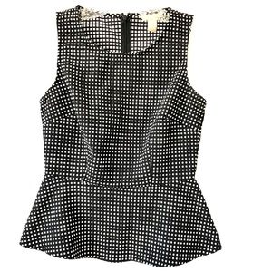 BANANA REPUBLIC Black & White Bodice Top, 2
